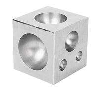Square Dapping Block Professional Jewelry Making Tool Metal Forming Shaping Doming Block for Jewelers Metal Workers Alloy Material (50 * 50mm square anvil)