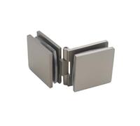 Square Design Bathroom Door Clamp Fixed Panel Hinge Brass for 8 to 12 Mm Tempered Glass Home Improvement Hardware for Glass Door(Color 2)