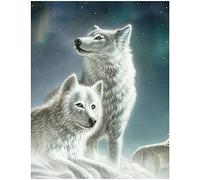 Square Diamond Painting Adult 40 x 50 cm Square Stones Puzzle Diamond Mosaic Adhesive Pictures Square Stones Diamond Painting Pictures Large Cross Stitch Set Animals Wolf Diiments Painting Stickers