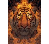 Square Diamond Painting Kits for Adults & Kids, Full Drill Tiger Flash 5D Diamond Art, Perfect for Stress Relief Hobby, DIY Beginners Home Wall Decor Perfect Gifts Idea, 80x100cm A-375