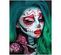 Square Diamond Painting Skull 15x19 inches Mosaic Pictures Hobbies Adult Children Painting by Numbers Cross Stitch kits for Embroidery kits Beginners Family Ornaments Diamond Art Accessories 40x50cm