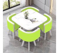 Square Dining Table Set with 4 Chairs, 80x80cm, Perfect for Small Conferences & Receptions, Stylish Furniture for 4 People (DF-133)