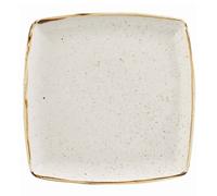 Square Dinner Plate Stonecast White Porcelain 26.8 cm Churchill - Restaurant