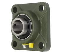 Square Disc Harrow Bearing Unit, 1pcs Spherical Bearing Square 4 Blot Mounted Insert Pillow Block Pillow Block Shaft with Casting Housing ((UCF204))