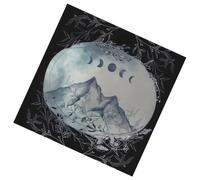 Square Divinations Tapestry Moon Mountain Astrology Tablecloth Tarot Tablecloth Table Cloth Witchcrafts Supplies Moon Mountain Tarot Card Spiritual Deckcloth