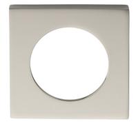 Loops Square Door Handle Rose Pack - 52 x 52 x 7mm - Polished Stainless Steel | Square Rose Cover - Convert Round Rose Handle to Square Rose - Screwless Design Rose