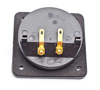 Square Double Binding Post Type Speaker Box Terminal Cup Black Convenient and practical
