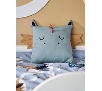 Square Dragon Cushion green