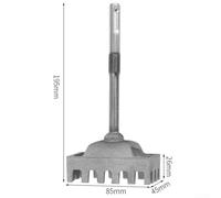 Square Drill Hole Opener for Electric Hammer, Wall Slotting Socket Tool Suitable for Square Sockets 86 and 118 Type, Metal Material for Electrical Use