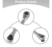 Square Drive Chrome-Vanadium Steel Socket Wrench 72-Tooth Ratchet Wrench Set Having a Quarter for Automotive Repair Furniture Assembly Tight-Space Tasks