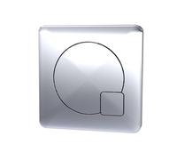 Square Dual Flush Push Button - 70mm - Chrome