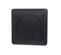 Balterley Dual Toilet Flush Button, Modern Square Dual Push Button Toilet Flush System Replacement for Cistern, Push Buttons Replacement for Bathroom Cistern Toilets - 99 x 70mm (Matt Black)