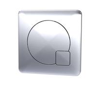 Square Dual Flush Push Button - 70mm - Chrome