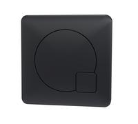 Balterley Dual Toilet Flush Button, Modern Square Dual Push Button Toilet Flush System Replacement for Cistern, Push Buttons Replacement for Bathroom Cistern Toilets - 99 x 70mm (Matt Black)