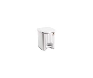Square Dust Bin Pedalina White 4.5L