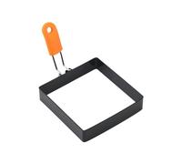Square Egg Baking Mold | Square Egg Molder with Non-Stick Coating | Square Egg Rings Set with Silicone Handle | Stainless Steel Egg Rings | Egg Ring Molds for Patties, Potato Pies, Omelette
