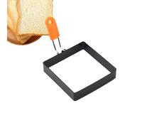 Square Egg Mold, Omelette Maker Set, Fried Egg Cooker Ring, Stainless Steel Cooking Rings With Silicone Handle, Nonstick Cookware For Breakfast Omelette Sandwich