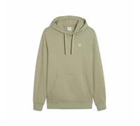 Square Embroidered Logo Hoodie Green