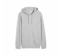 Square Embroidered Logo Hoodie grey