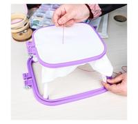 Square Embroidery Frame Sew Tool Round Plastic Bilayer Embroidery Frame