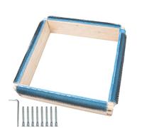 Square Embroidery Hoop,Wooden Gripper Strips for Needle Frame with Needle - Needlework Supplies Wood for Embroidery, Sewing, Cloth Painting, Quilting