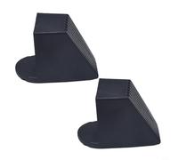 Square End Cap Foot Protectors for Fitness Equipment & Gym Chairs - 2-Pack Plastic Leg Covers, Anti-Slip Bottom, 30x30mm / 40x40mm / 50x50mm Sizes, Black(40 * 40mm)