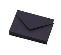 Square Envelope 20PCS 22x11cm Blank Mini Paper Window Envelopes Classical White Black Kraft Wedding Invitation Envelope for Card Making(Black)