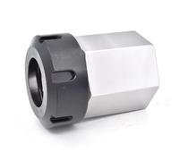 Square ER25 ER32 ER40 Block Hard Steel Hex ER Collet Chuck Seat for CNC Lathe Engraving Cutting Machine Tool Holder(Square,ER25)