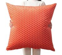 Square Extra Large Cushion Covers 70x70,80x80cm,Super King Size Pillow Cases Soft Throw Pillow Cover with Invisible Zipper Decorative pillowcases for pillows Sofa(Color:Orange,Size:70x70 cm (1PC))