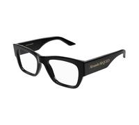 Square Eyeglasses, unisex, Alexander McQueen, Glasses, Black, 52 MM, Accessories 52 MM