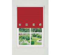 Square Eyelet Edge Roller Blind (165cm Drop) 140cm Red