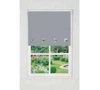 Square Eyelet Edge Roller Blind (165cm Drop) 115cm Light Grey