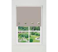 Square Eyelet Edge Roller Blind (165cm Drop) 70cm Natural