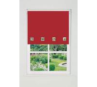 Square Eyelet Edge Roller Blind 165Cm Drop X 85Cm Red
