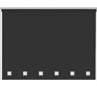 HOMION Square Eyelet Roller Blind Easy Fit Trimable Home Office Window Blinds (Grey, 60cm x 165cm (23.6" x 65"))