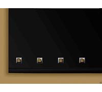 Square Eyelet Roller Blind Eyelet Edge Trimmable Window Blinds (150 x 160, Black)