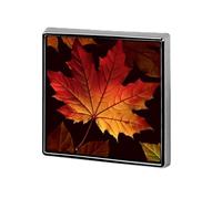 Square Fall Leaves Lapel Pin Metal Brooch Personalized Novelty Pin Cute Button Badge Safety Pin Fashion Jewelry Accessories Gift for Clothes Hat Backpack Bag