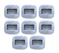 Square Felt Foot Cups for Chairs and Cabinets 8 Pack to Limit Sliding and Avoid For Floor Abrasions on Hard Surfaces at Home or Work (Gray)