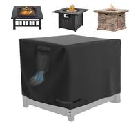 Square Fire Pit Cover,30 Inch Waterproof Protector,Fire Pit Protector - for Patio Porch Indoor Outdoor Home Courtyard All Seasons