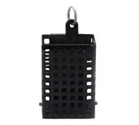Square Fishing Bait Iron Cage, Portable Metal Fish Trap Feeder Basket, 2.28x1.1 inches Sturdy Carp Baits Thrower Device, Compact Fishing Nest for Lakes, Rivers, and Streams