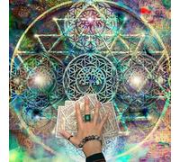 Square Flannel Tarot Altar Cloth Card Board Game Astrology Oracles Card Pad Table Cover Card Mat Divination Tablecloth tarot table cloth tarot reading cloth tarot spread cloth divination tablecloth