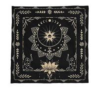 Square Flannelette Tarot Cloth Board Game Pad Astrological Oracles Pad Table Cover Card Mat Divinations Tablecloth Divinations Tablecloth Board Game Table Cloth Pendulum Mat For Divinations Card