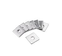 Square Flat Washers 304 Stainless Steel M3 M4 M5 M6 M8 M10 M14 M16 M18 M20 Thicken Square Gasket Curtain Wall Shim Metal Ring(M5x14x1mm-30pcs)