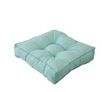 Square Floor Cushion 50cm - Thick Meditation Pillow for Adults Ideal for Bedroom Balcony Office Patio Sofa and Reading Corners Large Indoor Seat Cushion.
