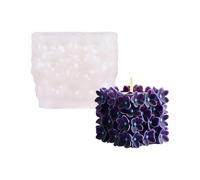 Square Floral Silicone Molds Easy Demold for Resin, Soap & Chocolate Crafting Embossed Flower Molds