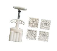 Square Flower Pattern Dessert Press Molds Cookie Stamp Chinese MidAutumn Dessert Maker Decorating Tool for Cookie Moon Cake Maker
