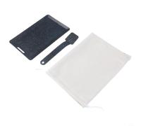 Square Folding Grill Plate for Camping - Portable Iron BBQ Griddle with Adjustable for Temp Control - White/Black 13.2x19.7cm(Black)