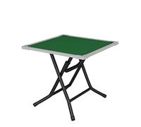 Square Folding Maong Table for 4 Players, Portable Card G Table with Resistent Metal Fe, Easy Setup and Sto, Ideal for Poker, Blackjack, and Family Entertainment