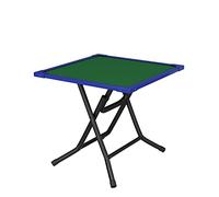 Square Folding Maong Table for 4 Players, Portable Card G Table with Resistent Metal Fe, Easy Setup and Sto, Ideal for Poker, Blackjack, and Family Entertainment
