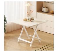 Square Folding Wooden Dining Table - Versatile Portable Camp Table with Sturdy Accessories, Sizes L60/70/80/90/100cm, Perfect for Indoor & Outdoor Dining